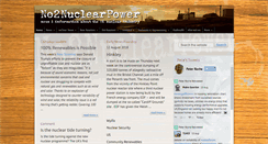 Desktop Screenshot of no2nuclearpower.org.uk